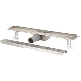 Steelboxx Edelstahl Duschrinne Wasser Dusch Ablauf Bodenablauf (607720: Maße 600x70mm)