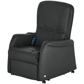 HIMOLLA Fernsehsessel 7568 Leder 77 x 104 x 85 cm Schwarz elektrisch