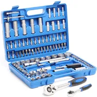 Wiltec 108-teiliger Steckschlüsselsatz 1/2" (12,5 mm) / 1/4" (6,3 mm)