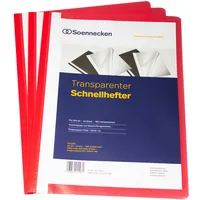 SOENNECKEN Schnellhefter 2960 DIN A4 PP rot 10 St./Pack.