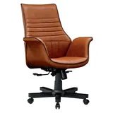 JV moebel Chefsessel Bürostuhl Holz Braun