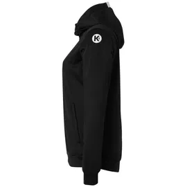 Kempa Player Kapuzenjacke WOMEN, in schwarz/weiß XS