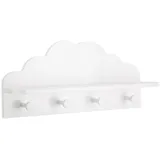 well home mobiliario & decoración WELL HOME Kindergarderobe "Cloud" weiß