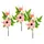 I.GE.A. Kunstzweig I.GE.A. "Dekozweig Gerbera Margeriten", rosa, B:14cm H:24cm L:6cm, Polyester, Kunstpflanzen, Kunstzweig, 3er Set Zweig Einzelblumen Kunstblumen Blumen Dekozweige