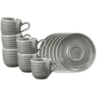 SELTMANN WEIDEN Espressotasse mit Untertasse 0,09 l Perlgrau 6 St.