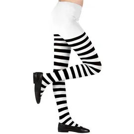 w widmann milano party fashion WIDMANN MILANO Party Fashion - Strumpfhose gestreift für Kinder, Kostüm Zubehör für Hexen-, Marienkäfer-, Bienen-, Elfenkostüme, den Alltag uvm. - 11-14 Jahre