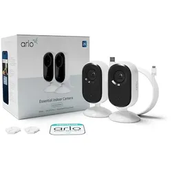 Arlo Essential 2 2K Indoor Kamera  - 2er Set weiß