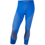 Uyn Ambityon 3/4 Baselayer-hose - Fresh Blue / Orange Shiny / Yellow Shiny - S-M