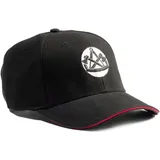 FHB Basecap LUIS Dachdecker, schwarz - schwarz