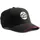 FHB Basecap LUIS Dachdecker, schwarz - schwarz