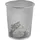 Home4You Papierkorb 20 l Silbergrau