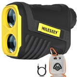 Laser Golf Entfernungsmesser, Jagd Golf Rangefinder mit USB-Aufladung, Precise Flag Pole Locking, Golf Scanning, 6X Vergrößerung für Golf, Jagd, Turnier, IP54 Wasserdicht