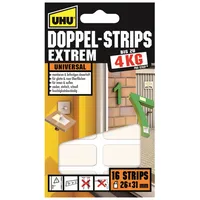 UHU Klebestreifen Doppelstrips extrem 16 Stück