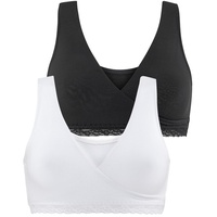 PETITE FLEUR Still-BH Damen weiß+schwarz Gr.36