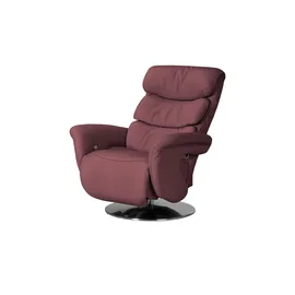 HIMOLLA Relaxsessel Leder 83 x 113 x 92 cm Rot mit Relax-Funktion