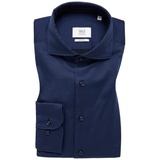 Eterna SLIM FIT Soft Luxury Shirt in navy unifarben, navy, 40