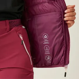 Regatta Hillpack IV Steppjacke für Damen mit Kapuze, Farbe:Dunkelrot, Größe:46 - Dunkelrot - 46