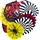 KARELLA Ersatzflights Deluxe 100 Set bunt