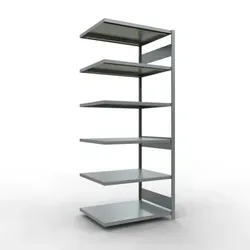 Anbauregal MULTIpl 250, Stecksystem, 2500x1000x800mm, 6 Fachböden