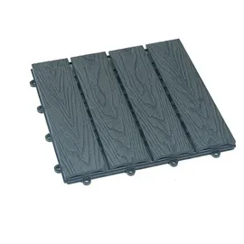 Home Deluxe WPC Klickfliesen BAVARO PREMIUM Anthrazit 5 m2