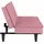 vidaXL Schlafsofa mit Getränkehaltern Rosa Samt