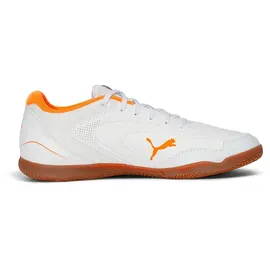 Puma Truco IV Hallenschuhe Herren White/Orange Glow/Vibrant Silver 45