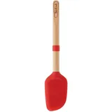 Tefal K23046 Ingenio Holz-Löffel Silikon | flexiblen Kopf | hochwertigen Holzgriff | Befestigungshaken|35.3 x 9.2 x 2.7 cm, Braun