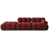Micadoni Sofa Bellis, modular 4-Sitzer rot