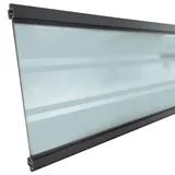 Tetzner & Jentzsch Gotland-Serie WPC-Steckzaunsystem, Glasfüllung 1793 x 6 x 206 mm, anthrazit
