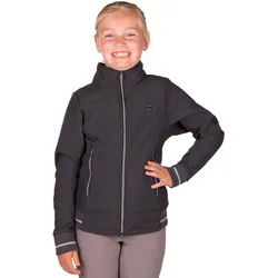 Wasserdichte Kinderjacke QHP Lieke grau|kohlengrau|kohlengrau 14 J.