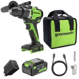 Greenworks Akku-Bohrschrauber inkl. 4,0 Ah + 65W USB-C Schnellladegerät