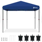 Sekey Faltpavillon 3 x 3 m inkl. 4 Seitenteile Dunkelblau