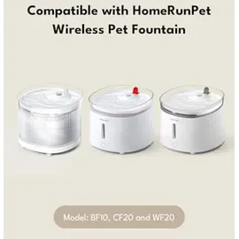 HomeRunPet Trinkbrunnen Filter, 3 STK. Ersatzfilter für Trinkbrunnen für Katzen und Hunde, Weiss