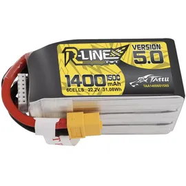 Tattu Akku 5.0 1400mAh 22,2V 150C 6S1P XT60