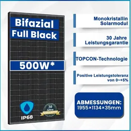 epp solar 3000W/3000W Balkonkraftwerk Bifazial Komplettset 3000W Photovoltaik Solaranlage mit TSOL MP 3000W WIFI Wechselrichter Mini PV Anlage