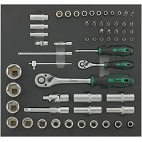 Fortis Werkzeugmodul 2/3 Steckschlüssel 1/4"+1/2"