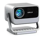 voplls Smart Beamer【Netflix Official & Dolby Audio】 VOPLLS Autofokus/Trapezkorrektur 28000 Lumen Beamer 4K Unterstützt, WiFi6 Bluetooth Full HD 1080P Video Beamer Heimkino/Outdoor Projektor für Handy/Laptop