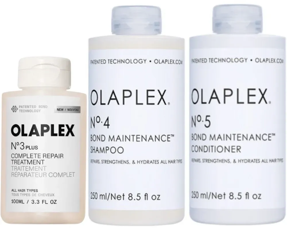 Olaplex Set - No. 3 PLUS Treatment + Shampoo No. 4 + Conditioner No. 5