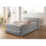 Home Affaire Boxbett HOME AFFAIRE "Chelles", grau, B:147cm L:225cm, Komplettbetten, inkl. Topper und Bettkasten