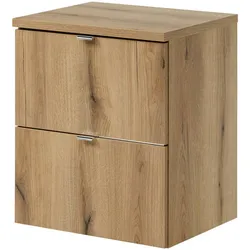 Waschbeckenunterschrank Skelbolu 50x60x40cm Eichenoptik
