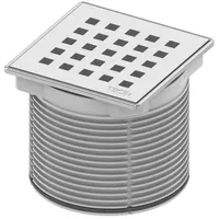 TECE TECEdrainpoint S Rostrahmen Edelstahl, Designrost quadratum