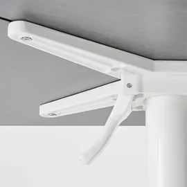 Oviala - Tisch 60x60 cm Schiefer und 4 Stühle aus grauem Metall