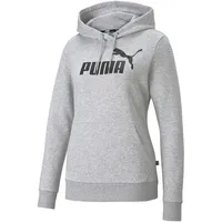 Puma Essentials Logo Hoodie Damen 04 light gray heather XS
