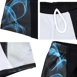 Aquarti Badehose Jungen Schwimmhose Schwarz/Blau 146