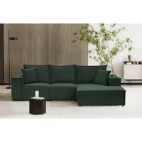 Fun Möbel Ecksofa Sofa ALVARO inkl. QI Ladegerät Stoff,