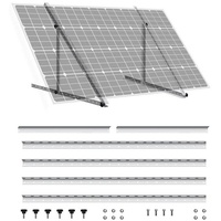 oyajia 2 Stück 0°-90° Aluminiumlegierung Aufständerung Solarmodul-Halterung Solarmodul-Halterung, (2x Montage Dreiecke + Schrauben Set + Montageanleitung, Solarmodule Halterung Balkonkraftwerk Halterung für Wand Dach Auto)