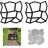 Relaxdays Gehwegform 2er Set, DIY Gestaltung von Gartenwegen, zum Selbstgießen, HxBxT: 4x32x32 cm, Kunststoff, schwarz
