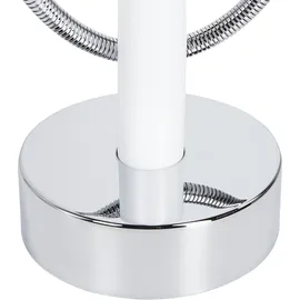 Beliani Freistehende Armatur matt weiss / silber