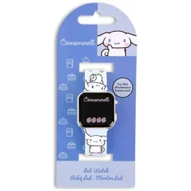 Kids Licensing Cinnamoroll LED-Uhr 0 mm Kunststoffgehäuse Blau Silikonarmband Blau One Size