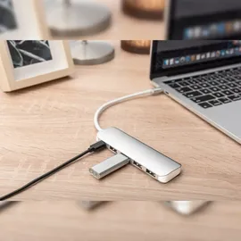 Digitus USB-C Hub 4-Port Hub USB 3.0) silber